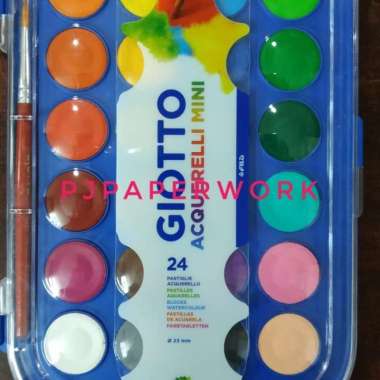 Cat Air 24 Warna Mini Giotto Acquarelli Pas Untuk Anak Multicolor
