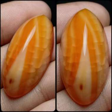 Akik Natural Batu Pandan Kapas Semu Nanas Sutra Merah Lumut OliAntik59