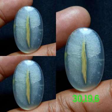 Akik Natural Batu Pandan Kapas Semu Nanas Sutra Merah Lumut OliAntik49