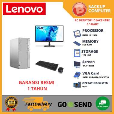 PC DESKTOP LENOVO IDEACENTRE 5 14IAB7 90T30042ID I5-12400 8GB RAM