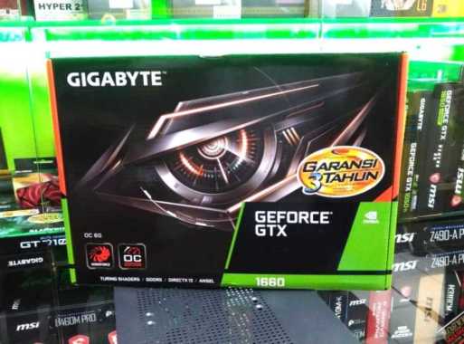 Vga Gigabyte Gtx1660 Oc 6Gd | Vga Geforce Gtx 1660 Oc 6Gb 192Bit 2Fan Multicolor
