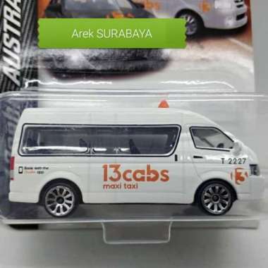 Hiace Diecast 1:64 Toyota Hiace Miniatur Cab Australia Putih Multicolor