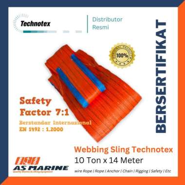 Webbing Sling Belt / Tali Angkat 10 Ton x 14 Meter TECHNOTEX 300 mm