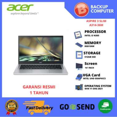 LAPTOP ACER ASPIRE 3 SLIM (A314-36M) I3-N305 8GB RAM
