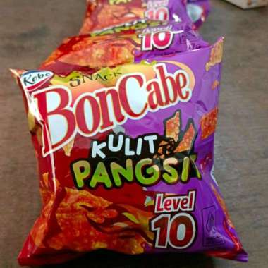 Ciki Makaroni Bon Cabe Kulit Pangsit Chiki Murah dan Enak Viral(10bks) bomcabe pangsit lv 10