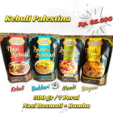 Nasi Basmati Bumbu 500 gram Kebuli Palestina Nasi Biryani Kebuli Mandi - Mandi Mandi