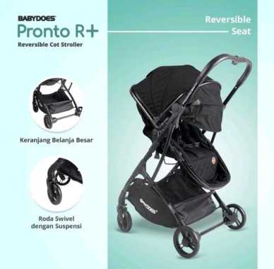 BabyDoes 2525 Pronto R+ Kereta Dorong Bayi Black