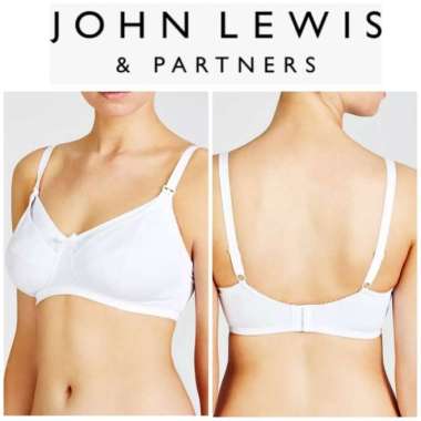 Bra John Lewis Nursing (Bra Menyusui) Nonpad Nonwire Color White 32G