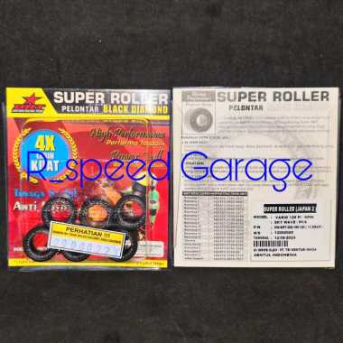 SUPER ROLLER BRT GENIO BEAT DELUXE STREET LED SCOOPY PRESTIGE 110 ESP NEW K0J 12 GRAM 6 PCS