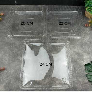 Alas Mika Puding Kotak isi 10pcs Alas Mika Pudding Kotak 22cm