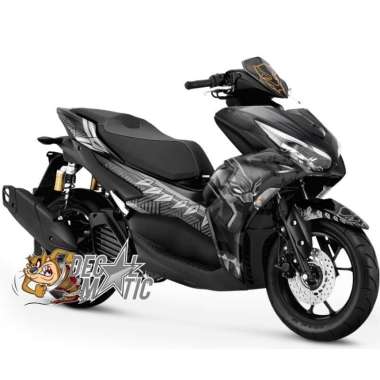 Stiker Aerox Full body Decal Aerox 155 NVX OLD/NEW Black Panther OLD AEROX