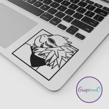 Kakashi Hatake Stiker Naruto Anime Sticker Decal Rest Palm Laptop Mac