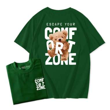 ZS KAOS WANITA OVERSIZE DISTRO KATUN COMBED 30s ESCAPE YOUR COMFORT ZONE T-SHIRT STREETWEAR Ijo Boto