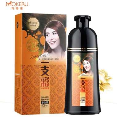MOKERU JAPAN - SHAMPO SEMIR RAMBUT INSTANT SHAMPOO SHAMPO PENGHITAM RAMBUT PEWARNA RAMBUT INSTAN HAI
