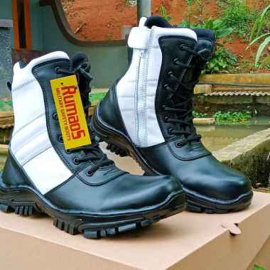 sepatu PDL PROVOS TNI JATAH LAMA KULIT 41 hitam putih