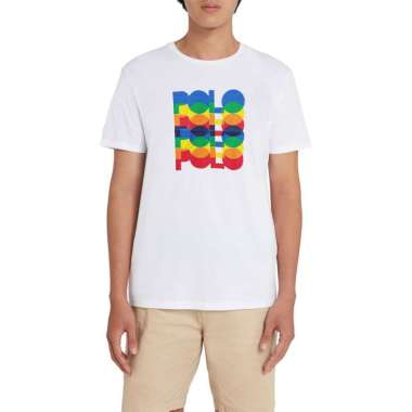 POLO - 7561.25 Mens T-Shirt Colorful POLO - White White XL