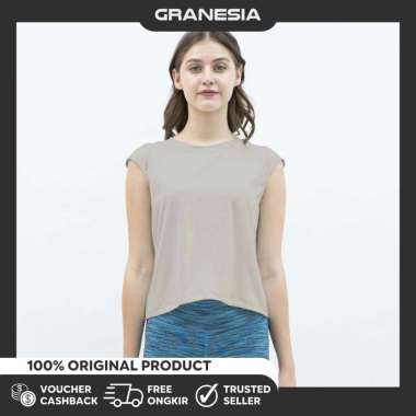 STL Fancy Slit Short Sleeve Free Size STLT58|Kaos Olahraga Yoga Zumba