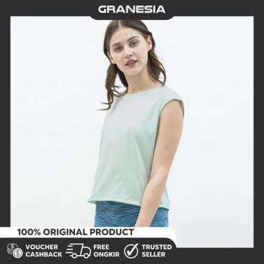 STL Fancy Slit Short Sleeve Free Size STLT63|Kaos Olahraga Yoga Zumba Semua Ukuran