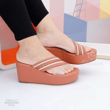 BIG SALE - Mivaso Seivona - 5580-G2 Sandal Slavina Wedges Series 36 PINK