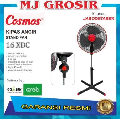 PROMO KIPAS ANGIN STAND FAN COSMOS 16 XDC STAND KIPAS ANGIN BERDIRI dus bawaan