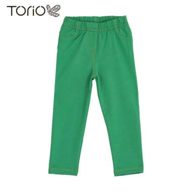Torio Basic Green Legging - Legging Anak Perempuan - Celana Anak 3-4 tahun