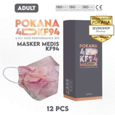 Masker Pokana Duckbill KF 94/masker 4D medis earloop 4 ply