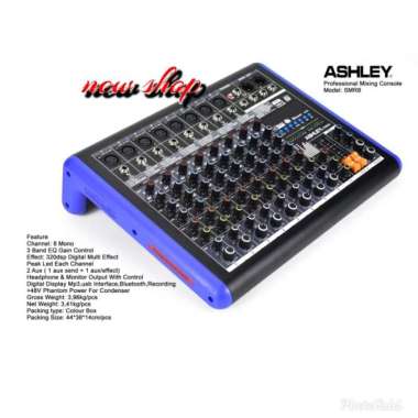 mixer audio Ashley SMR8 USB BLUETOOTH Ashley Multivariasi Multicolor