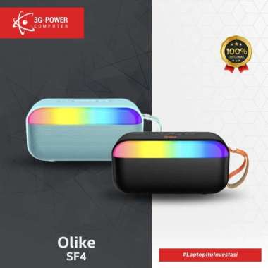 OLIKE SF4 SPEAKER BLUETOOTH PORTABLE STEREO TWS WIRELESS SPEAKER MIC Biru