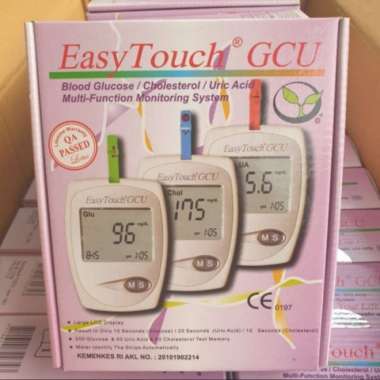 Alat Check Gula Darah 3 in 1 Easy Touch/Alat GCU Easy Touch Multicolor