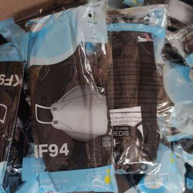 KF94 DISPOSABLE mask oncare/orlee/utama/mouson Kf Hitam murah 5
