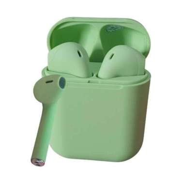 TWS Bluetooth 5.0 i12 Inpods Metal Super Bass Wireless CJI Headset Green