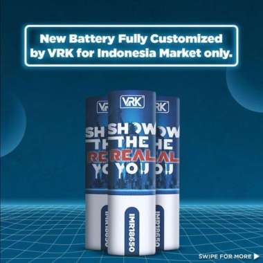 Battery VRK 18650 3000Mah 40A Baterai Batere
