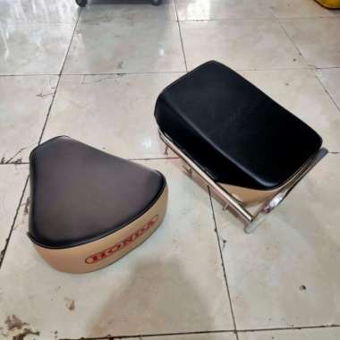 Jok Pisah Pispot C50 set Pangkon Dudukan jok Cream krem Crem Multicolor