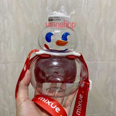 Botol Minum King Mixue 700ml Botol Minum Anak Unik Viral Multicolor