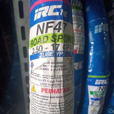 Ban Luar Motor 17 Merk IRC 250-17 NF 47, Ban depan Non Tubeless
