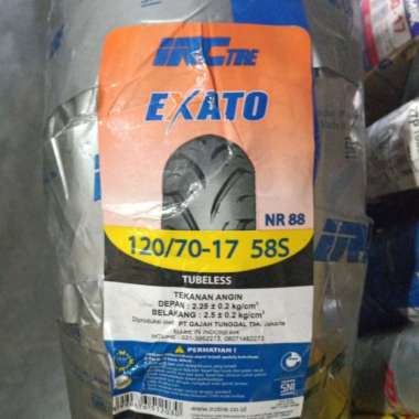 Ban Luar Motor 17 Ring Pelek 17 IRC Exato NR 88 Tubeless 120/70-17