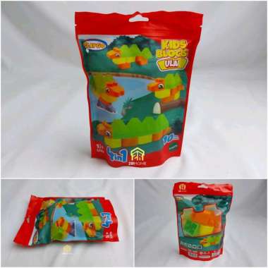 Mainan Edukasi Balok Plastik Susun Hewan Kids Block Animal Bricks 4in1 5in1 Ular