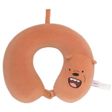Miniso Bantal Leher We Are Bears Pillow Memory Form-U Shaped Pillow Multicolor