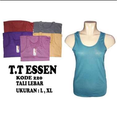 (TERMURAH) Tanktop premium perempuan wanita EXXEN ESSEN/ tanktop tali lebar / tanktop tali kecil / s