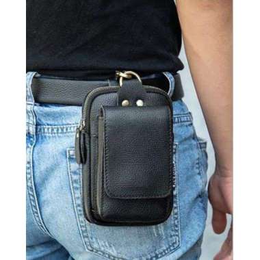 Mivaso Tas Pinggang Hp Kulit Asli / Tempat Hp Pinggang Asli Kulit Sapi