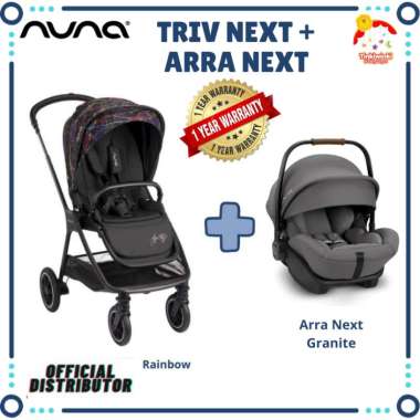 Nuna Triv Next Stroller + Nuna Pipa Next / ARRA Next (salah satu) Arra next lagoon caviar