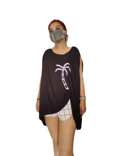 Bikini cover Bali Sexy Beach cover Bikini Top Hitam Bordir Kelapa Gesyal