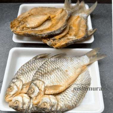 Ikan Asin - Ikn Tawes Besar - Enak Gurih untuk Sambal dan Lalap Goreng - Ikanasin Sepat Jambal Roti 
