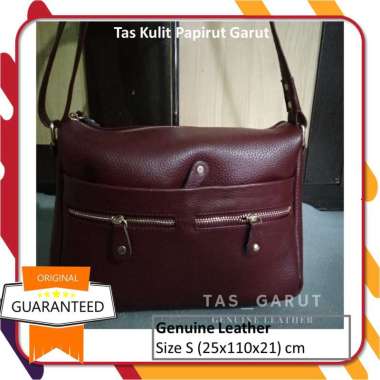 MIVASO [SIZE S] Tas Kulit Papirut Garut SDL 080 Kuning Kunyit