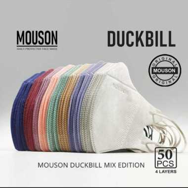 Masker Duckbill 4ply Mouson 1 Box isi 50 pcs White