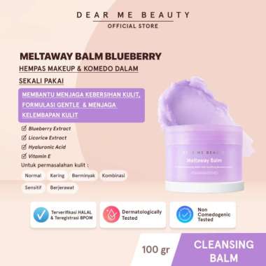 - Dear Me Beauty Cleansing Balm - Meltaway Balm Blueberry (Hyaluronic Acid)