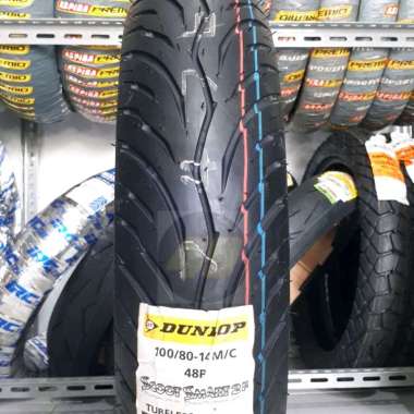DUNLOP Tire Scoot Smart 2 100.80.14 Ring 14 Ban Harian Tubeless Motor Scooter Honda PCX 150 dll