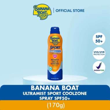 Banana Boat Sunblock Ultramist Sport Coolzone Spray SPF 50+ 170gr
