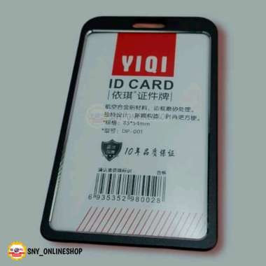 Tempat Kartu Name Tag ID Card Holder Casing ID Card Alumunium Hitam