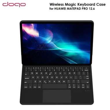 DOQO Wireless Magnetic Keyboard Case for HUAWEI MatePad Pro 12.6 BLACK